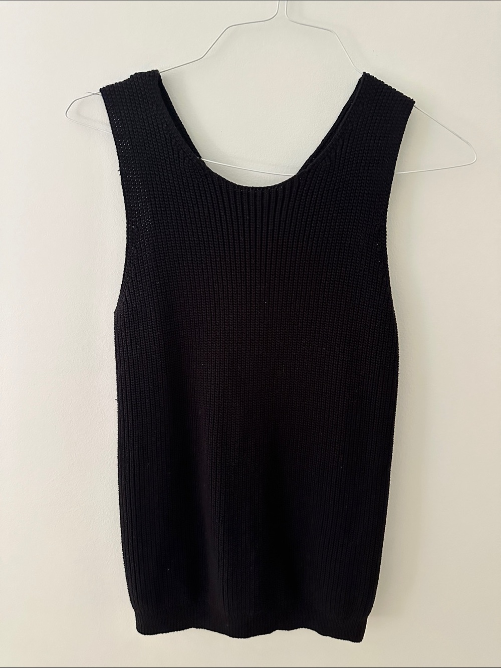 LOFT Black Knit Tank Sweater